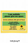 Sunflower Autism Lanyard Attachment – Visible Support, Instant Understanding + free fidget spinner with every purchase