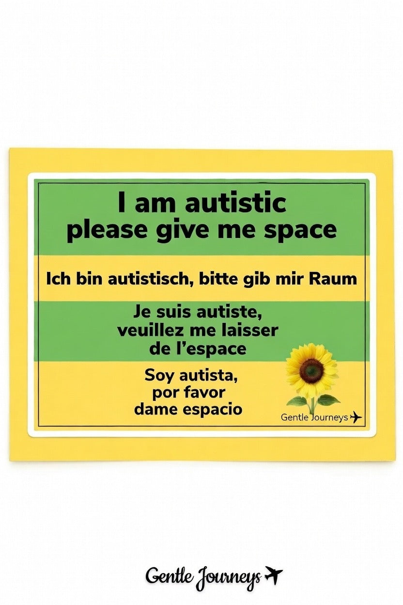 Sunflower Autism Lanyard Attachment – Visible Support, Instant Understanding + free fidget spinner with every purchase