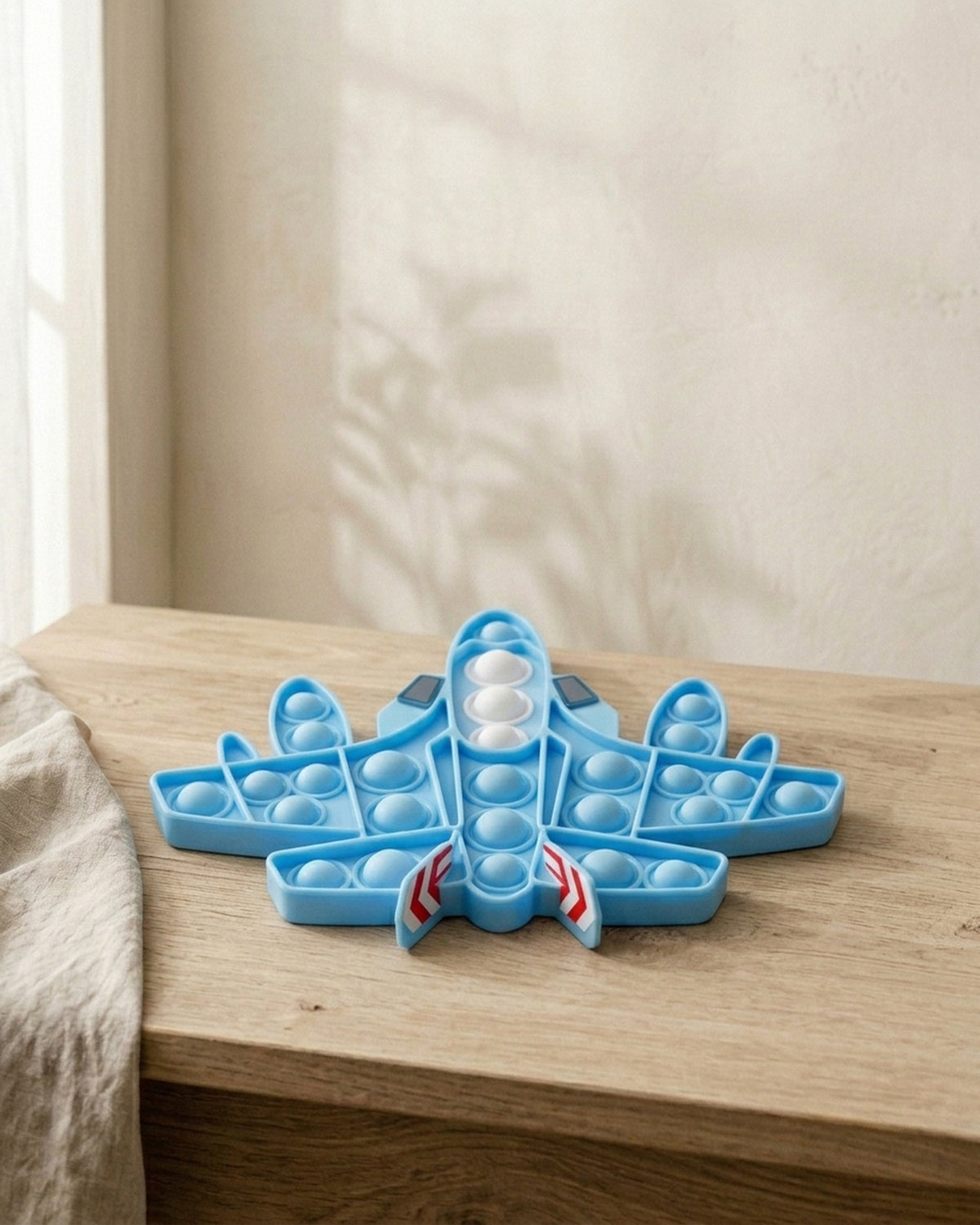 The blue aeroplane pop it fidget