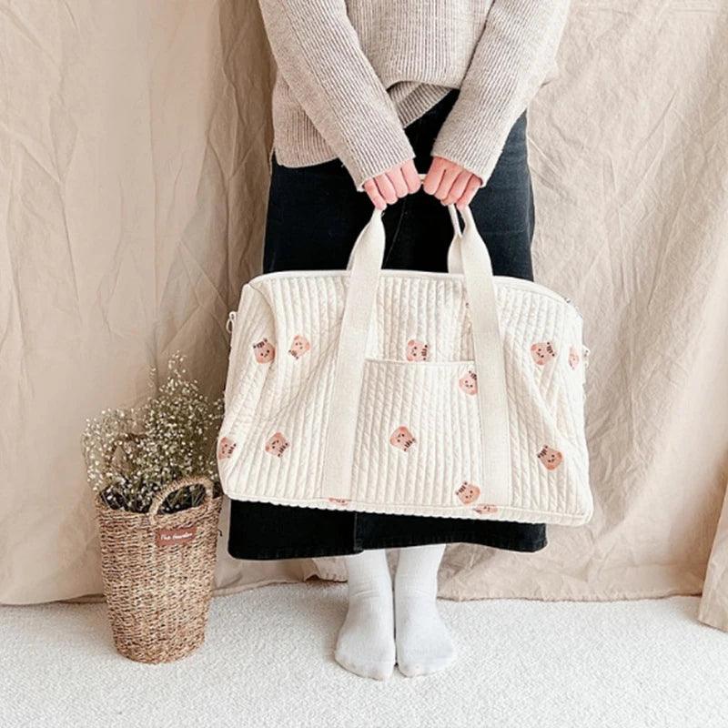 Large Mummy squirrel Maternity Bag - Gentle journeys