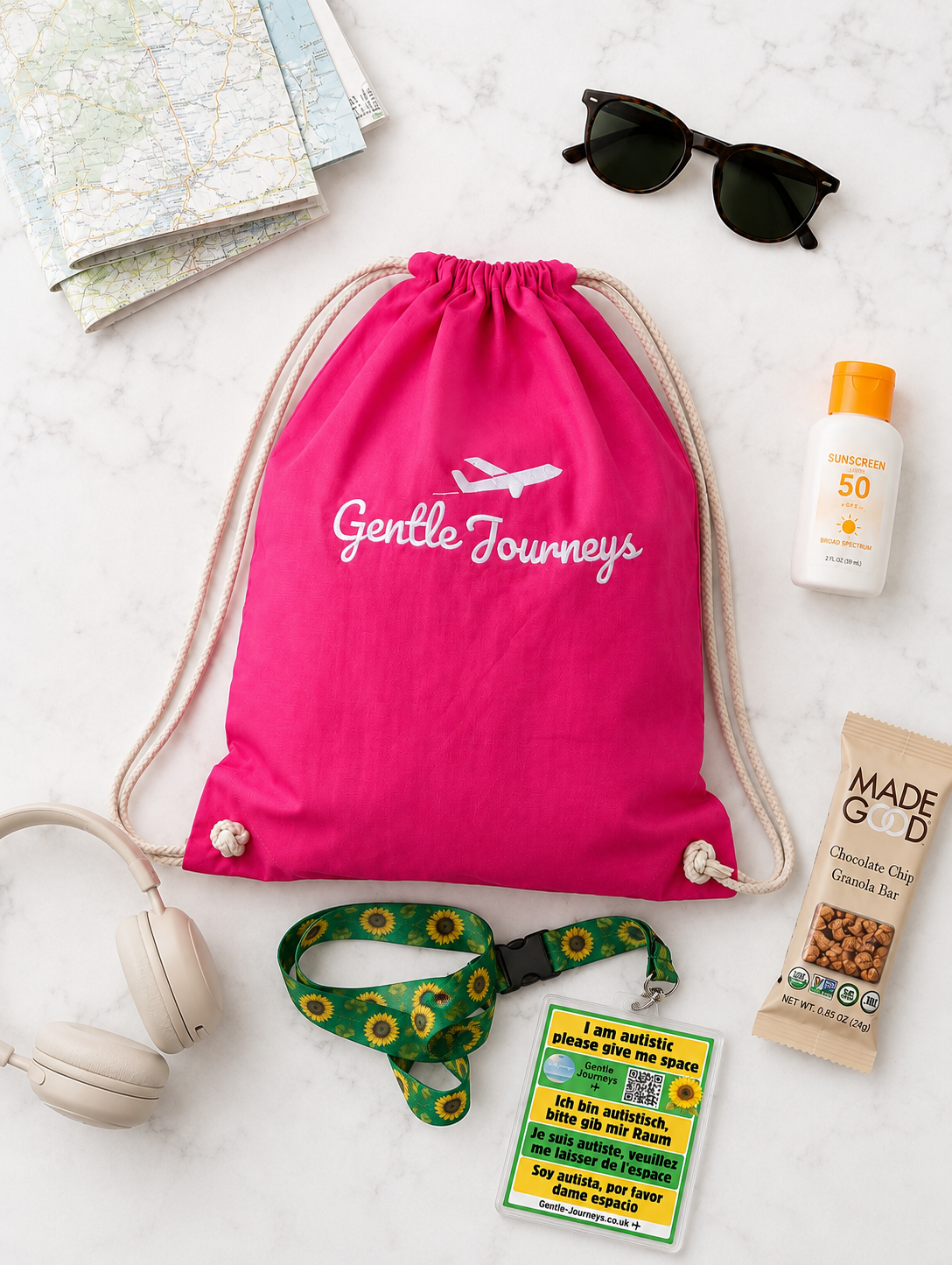 Soft Cotton Bag & Lanyard Bundle
